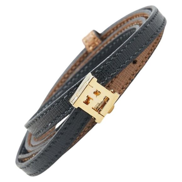 Fendi Leather FF Buckle Bracelet